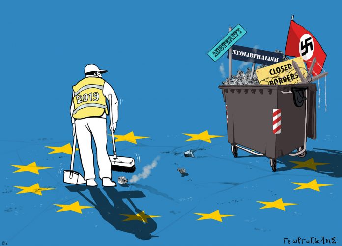 Κίτρινα γιλέκα. σκουπίδια, ΕΕ, Φασίστες